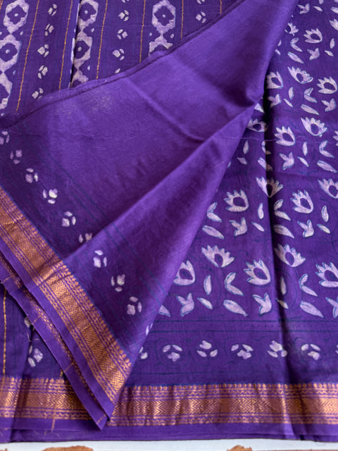 Maheswari border chanderi saree
