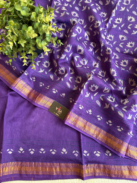 Maheswari border chanderi saree