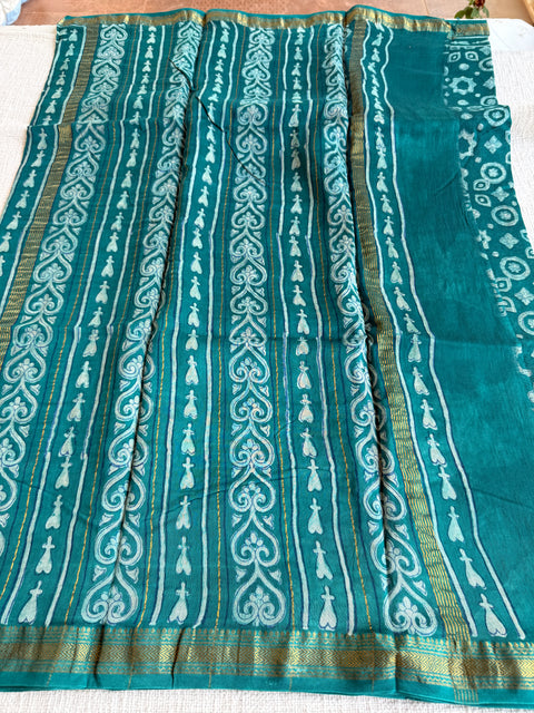 Maheswari border chanderi saree