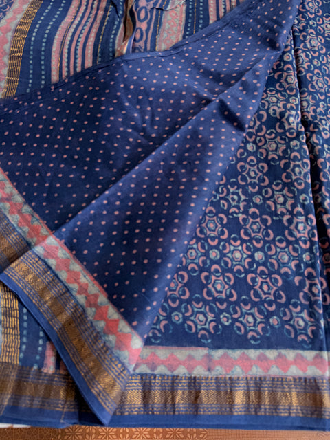 Maheswari border chanderi saree