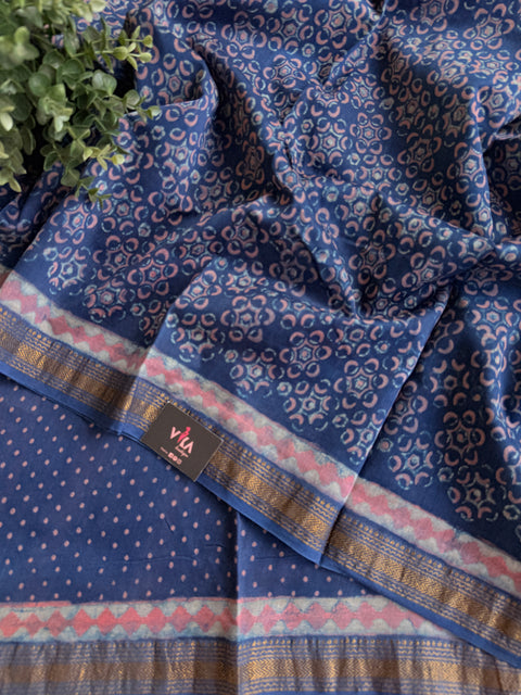 Maheswari border chanderi saree