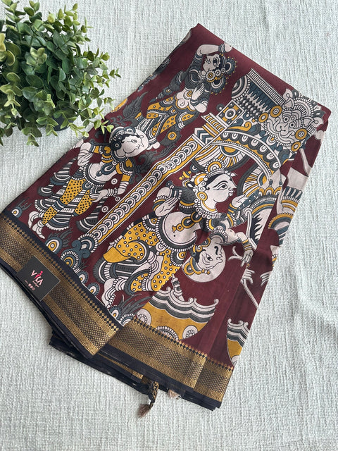 Kalamkari chennuri silk Saree