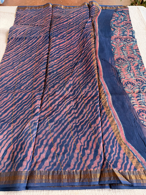 Maheswari border chanderi saree