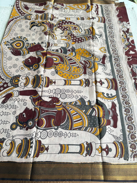 Kalamkari chennuri silk Saree