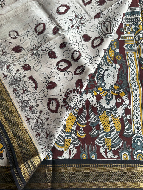 Kalamkari chennuri silk Saree