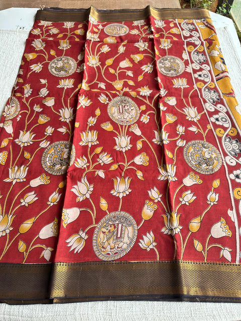 Kalamkari chennuri silk Saree