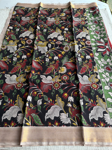 Kalamkari chennuri silk Saree