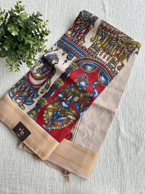 Kalamkari chennuri silk Saree