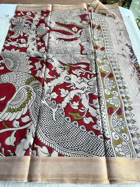 Kalamkari chennuri silk Saree