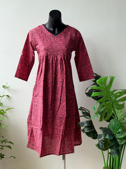 L size printed A line kurti VIKA Boutique L size printed A line kurti VIKA Boutique