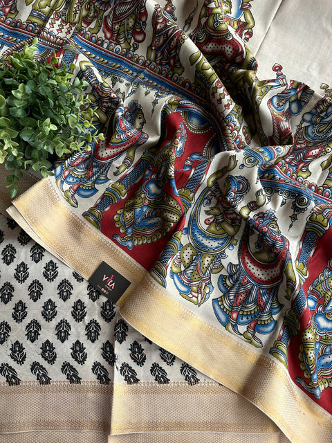 Kalamkari chennuri silk Saree