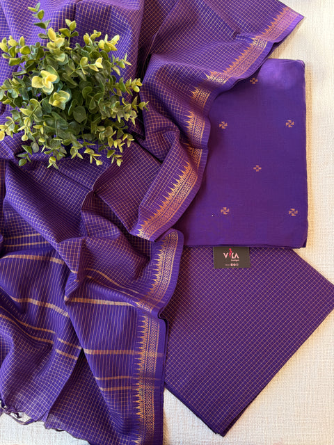Handloom cotton salwar suit material