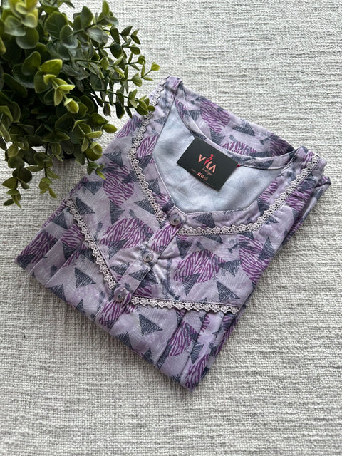 L size printed Alpine nighty
