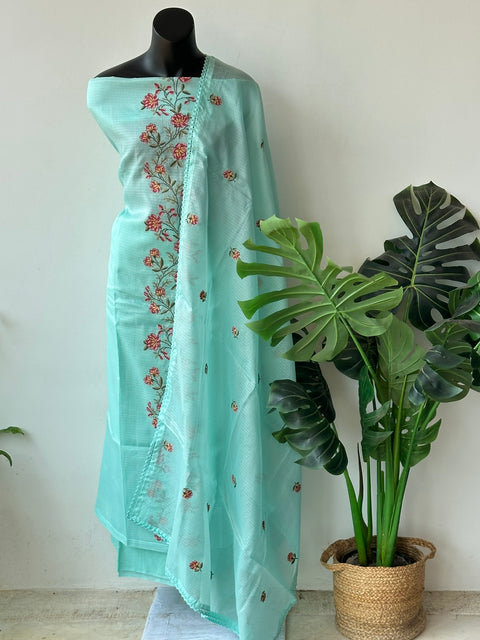 Cross stitch kota silk suit material