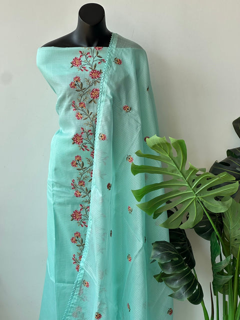 Cross stitch kota silk suit material