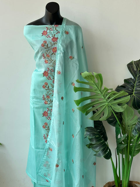 Cross stitch kota silk suit material