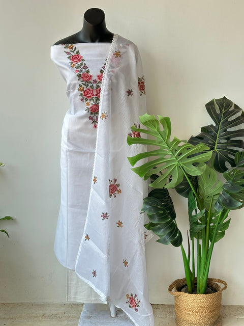 Cross stitch kota silk suit material