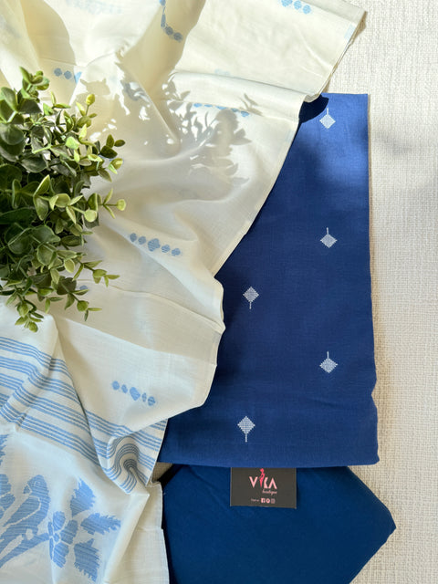 Handloom cotton salwar suit material