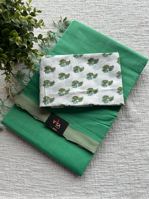 Mangalgiri Cotton Saree with blouse