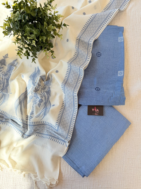 Handloom cotton salwar suit material