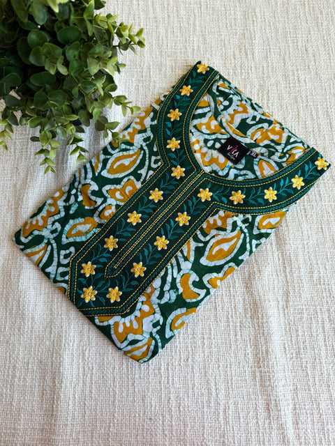 XL size Batik printed cotton nighty