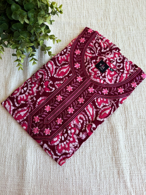 XL size Batik printed cotton nighty
