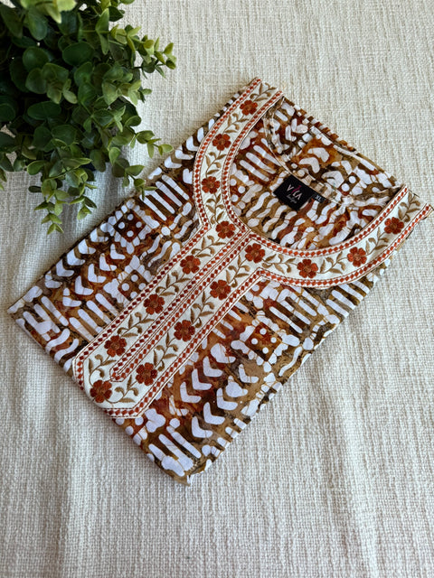 XL size Batik printed cotton nighty