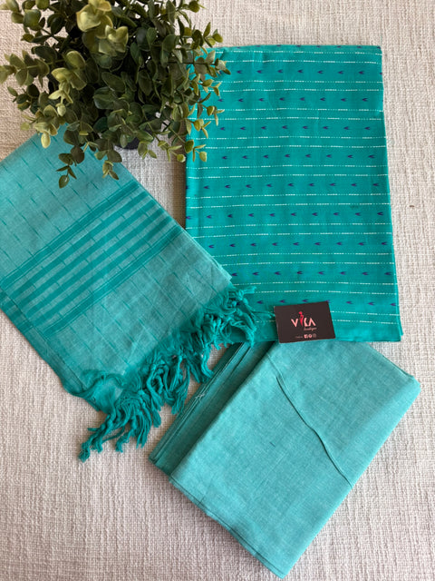 Handloom cotton salwar suit material