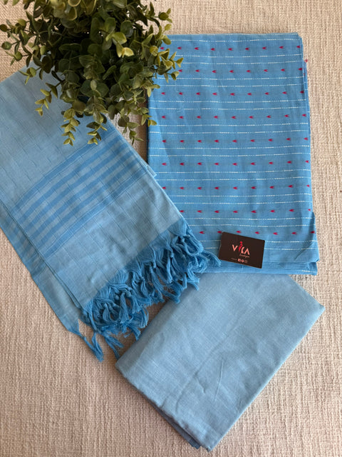 Handloom cotton salwar suit material