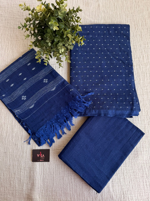 Handloom cotton salwar suit material