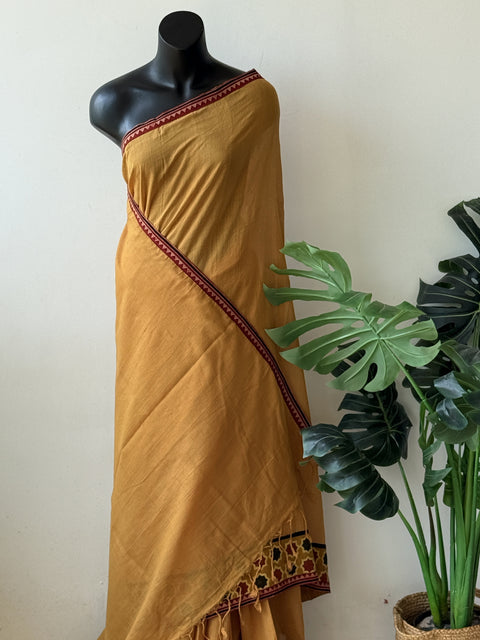 Patch work Mangalgiri Cotton Saree