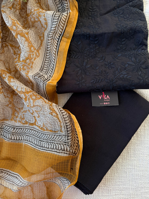 Lucknowi work salwar suit material
