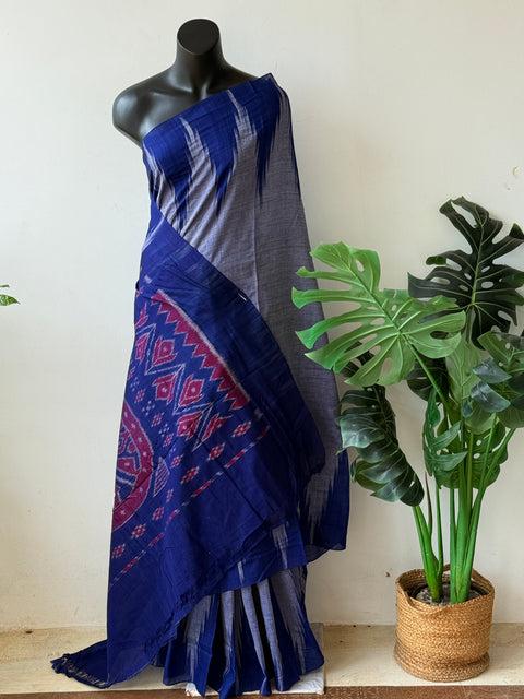 Sambhalpur pure Ikat cotton saree