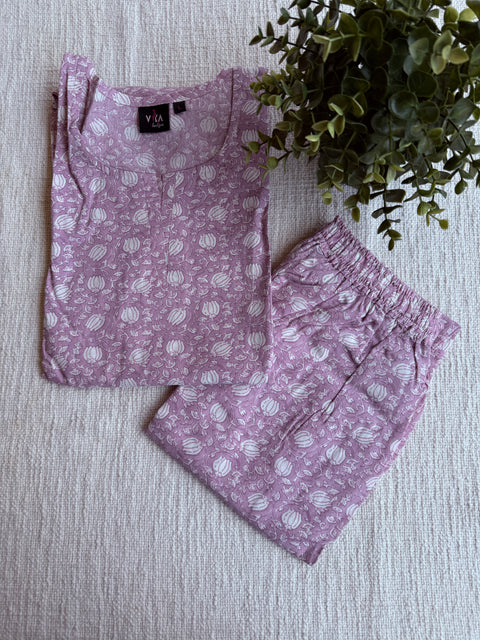 L size printed Co-ord Night suit