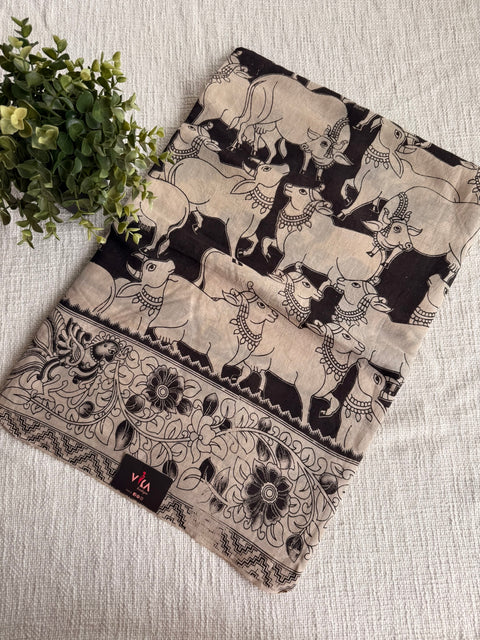 Kalamkari cotton saree