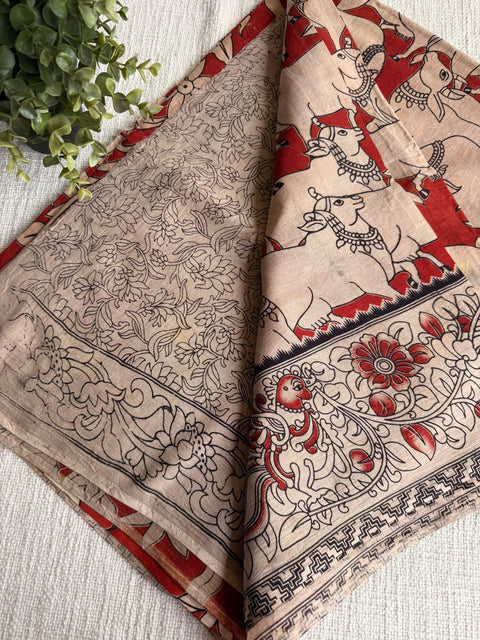 Kalamkari cotton saree