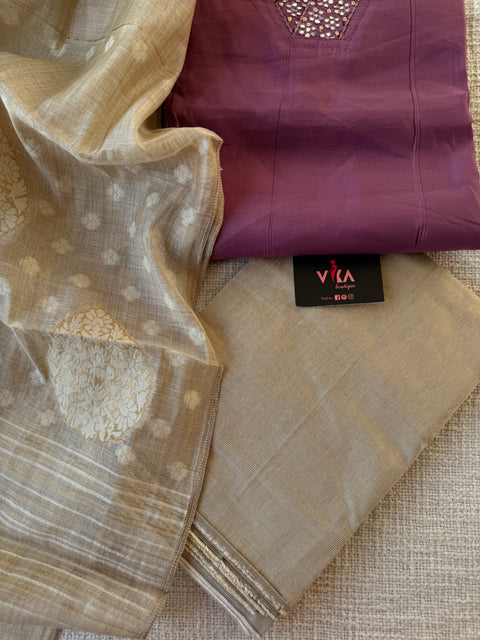 Roman silk salwar suit material