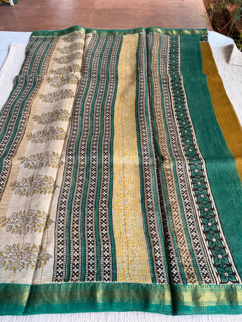 Maheswari border chanderi saree