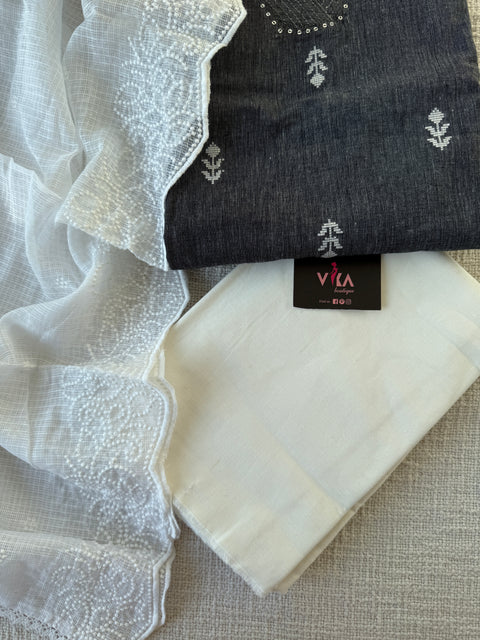Handloom cotton salwar suit material