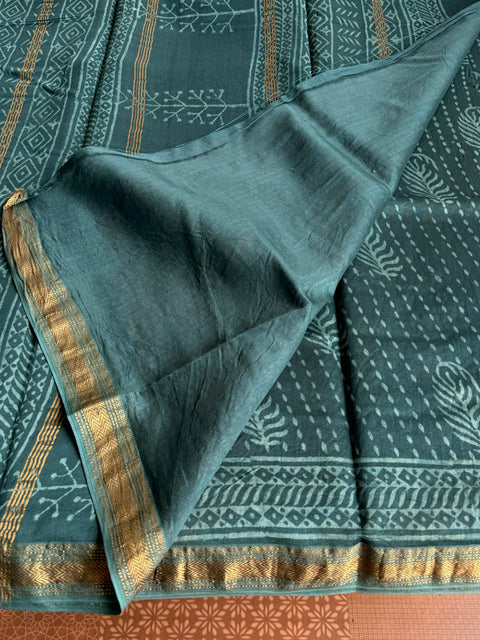 Maheswari border chanderi saree