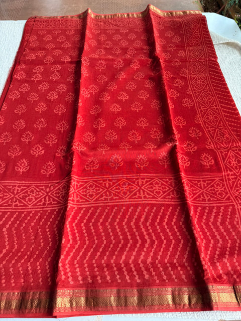 Maheswari border chanderi saree