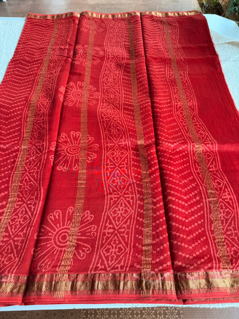 Maheswari border chanderi saree