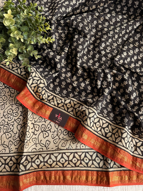Maheswari border chanderi saree