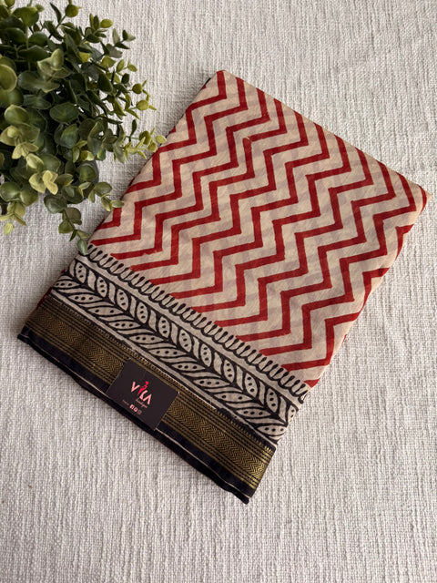 Maheswari border chanderi saree