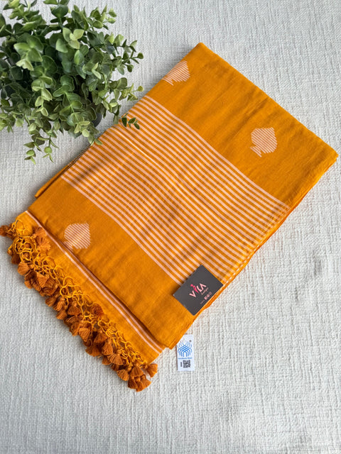 Bhutta weaving mul cotton saree with blouse