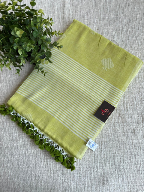 Bhutta weaving mul cotton saree with blouse