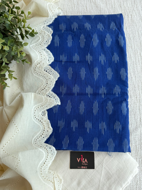 Ikat cotton top and hakoba dupatta