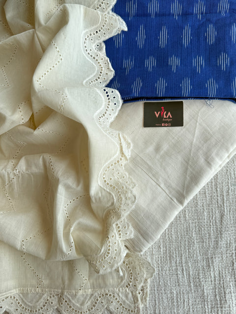 Ikat cotton top and hakoba dupatta