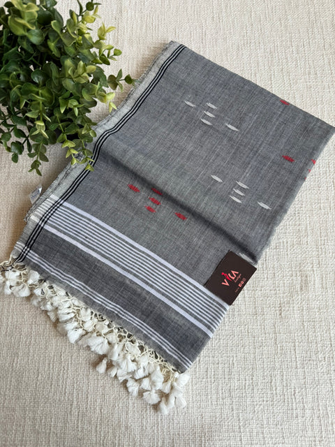 Bhutta weaving mul cotton saree with blouse