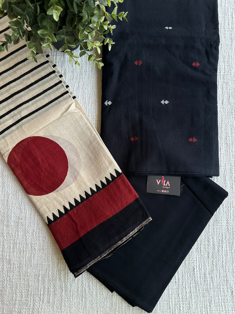 Handloom cotton salwar material